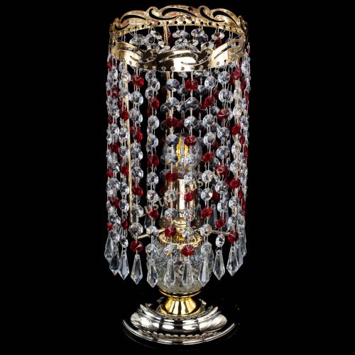 Настольная лампа Диана Карандаш красная в Новокузнецке Гусь Хрустальный