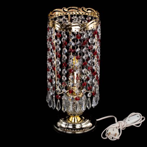Настольная лампа Диана Карандаш красная в Новокузнецке Гусь Хрустальный