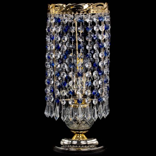 Настольная лампа Диана Карандаш синяя в Новокузнецке Гусь Хрустальный