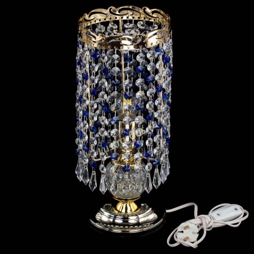 Настольная лампа Диана Карандаш синяя в Новокузнецке Гусь Хрустальный