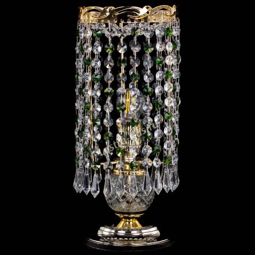 Настольная лампа Диана Карандаш зеленая в Новокузнецке Гусь Хрустальный