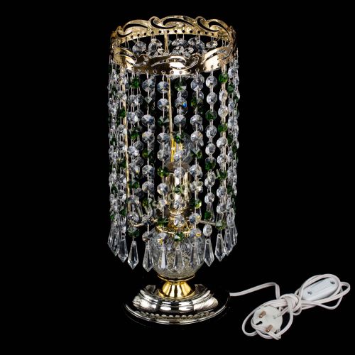 Настольная лампа Диана Карандаш зеленая в Новокузнецке Гусь Хрустальный