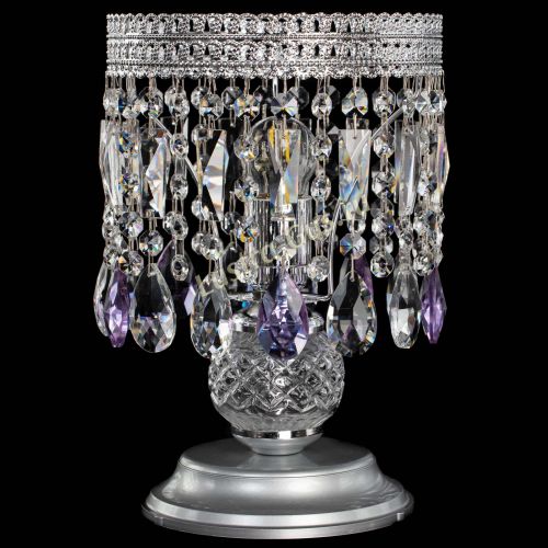 Настольная лампа Флоренция №1 фиолетовая в Новокузнецке Гусь Хрустальный