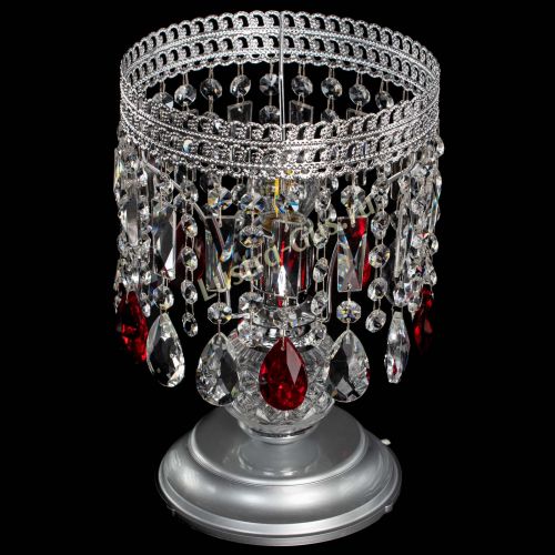 Настольная лампа Флоренция №1 красная в Новокузнецке Гусь Хрустальный