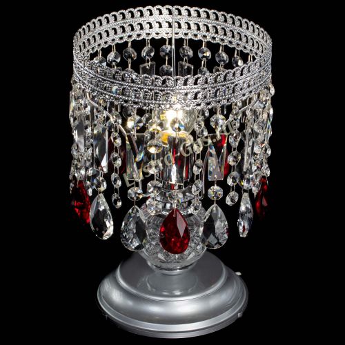 Настольная лампа Флоренция №1 красная в Новокузнецке Гусь Хрустальный