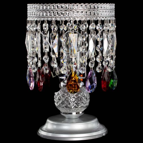 Настольная лампа Флоренция №1 разноцветная в Новокузнецке Гусь Хрустальный