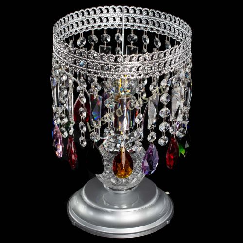 Настольная лампа Флоренция №1 разноцветная в Новокузнецке Гусь Хрустальный