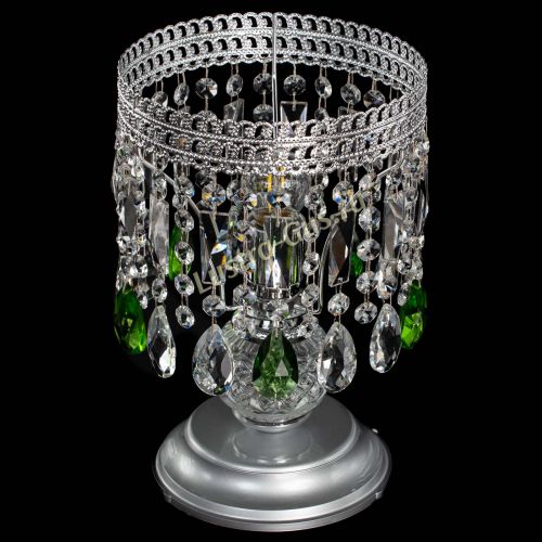 Настольная лампа Флоренция №1 зеленая в Новокузнецке Гусь Хрустальный