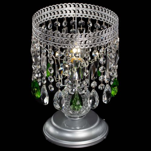 Настольная лампа Флоренция №1 зеленая в Новокузнецке Гусь Хрустальный
