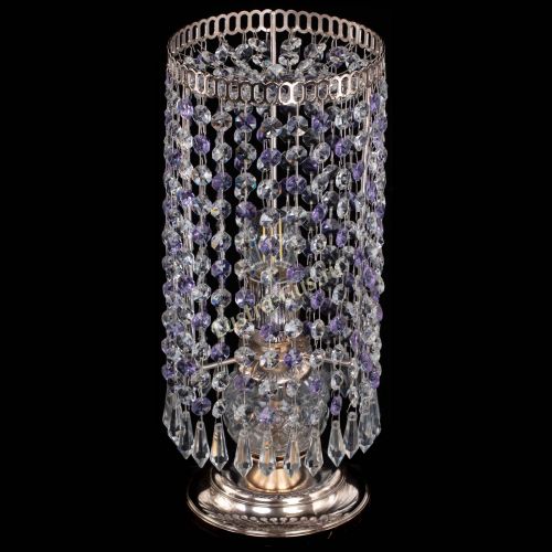 Настольная лампа Кольцо с карандашами фиолетовая в Новокузнецке Гусь Хрустальный