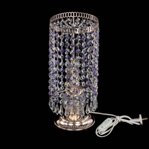 Настольная лампа Кольцо с карандашами фиолетовая в Новокузнецке Гусь Хрустальный