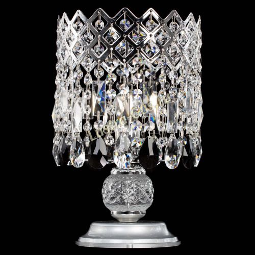 Настольная лампа Корона №1 черная в Новокузнецке Гусь Хрустальный