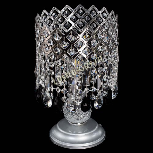 Настольная лампа Корона №1 черная в Новокузнецке Гусь Хрустальный