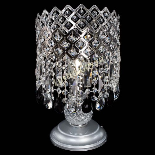 Настольная лампа Корона №1 черная в Новокузнецке Гусь Хрустальный