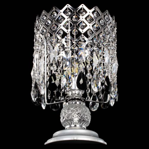 Настольная лампа Корона №1 черная в Новокузнецке Гусь Хрустальный