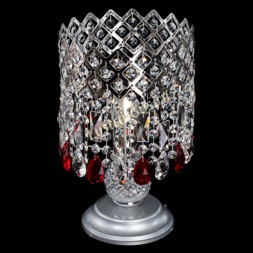 Настольная лампа Корона №1 красная в Новокузнецке Гусь Хрустальный