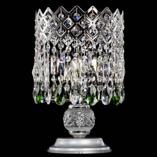 Настольная лампа Корона №1 зеленая в Новокузнецке Гусь Хрустальный