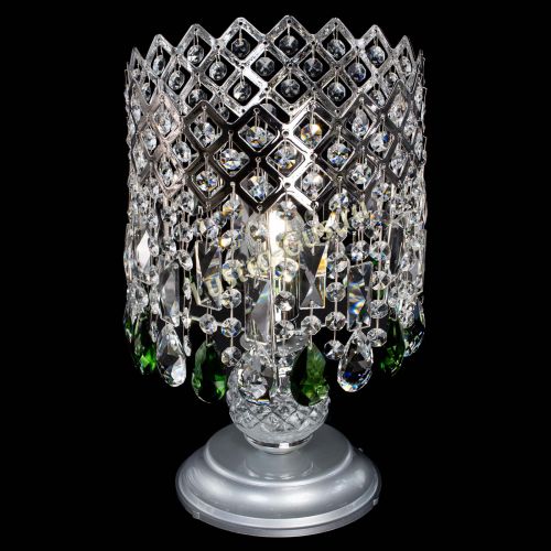 Настольная лампа Корона №1 зеленая в Новокузнецке Гусь Хрустальный