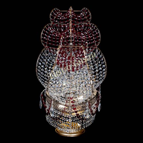 Настольная лампа Корвет № 2 Венеция красный в Новокузнецке Гусь Хрустальный