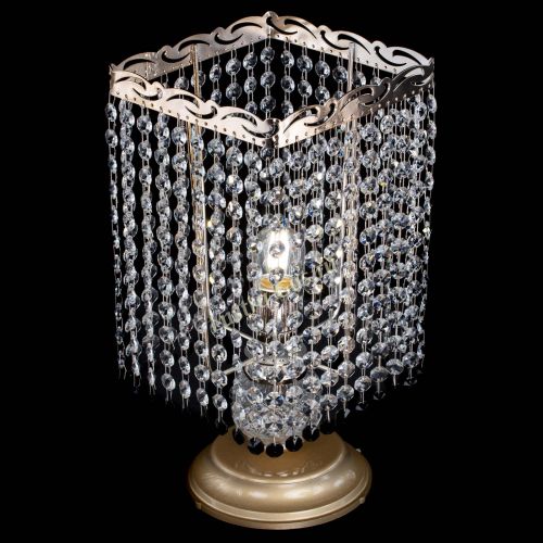 Настольная лампа Квадрат оптикон №1 черная в Новокузнецке Гусь Хрустальный