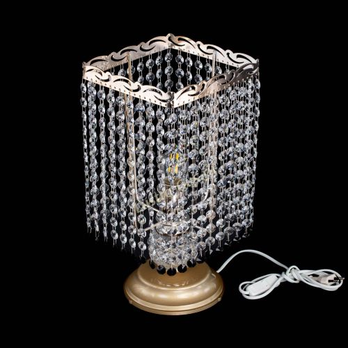 Настольная лампа Квадрат оптикон №1 черная в Новокузнецке Гусь Хрустальный