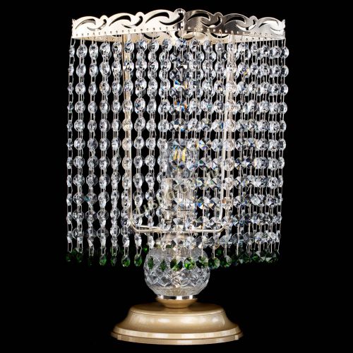 Настольная лампа Квадрат оптикон №1 зеленая в Новокузнецке Гусь Хрустальный