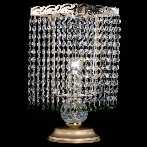 Настольная лампа Квадрат оптикон №1 зеленая в Новокузнецке Гусь Хрустальный