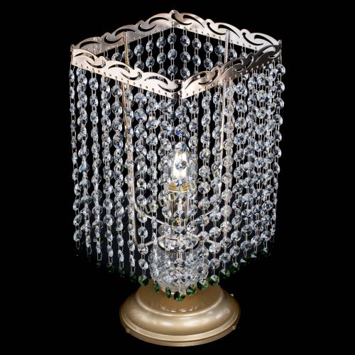 Настольная лампа Квадрат оптикон №1 зеленая в Новокузнецке Гусь Хрустальный