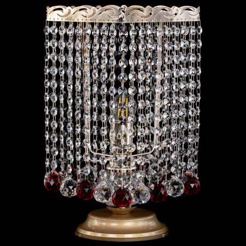 Настольная лампа Квадрат шар красная в Новокузнецке Гусь Хрустальный