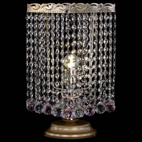 Настольная лампа Квадрат шар розовая в Новокузнецке Гусь Хрустальный