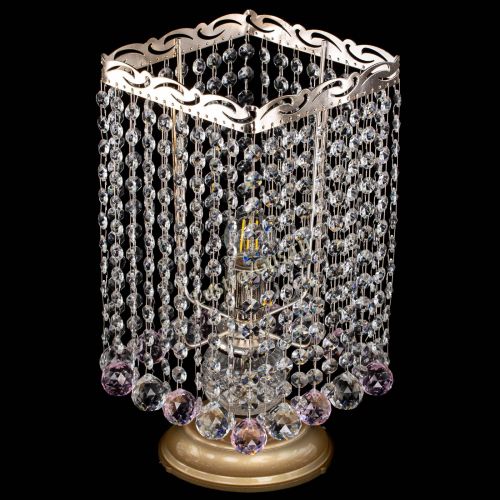 Настольная лампа Квадрат шар розовая в Новокузнецке Гусь Хрустальный