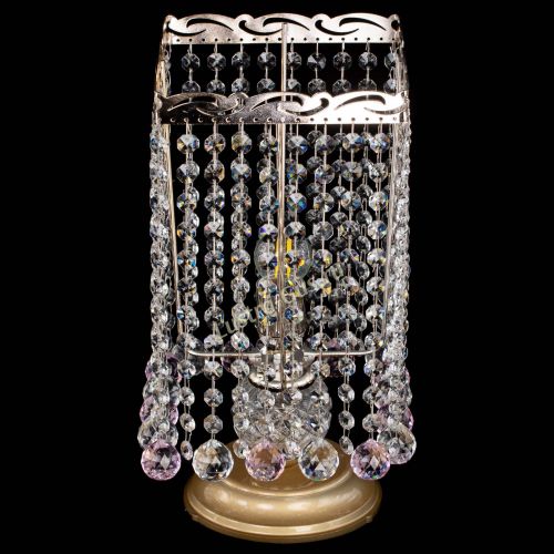 Настольная лампа Квадрат шар розовая в Новокузнецке Гусь Хрустальный