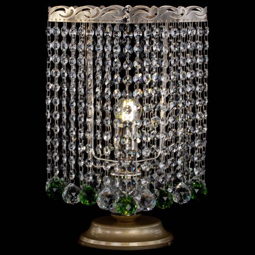 Настольная лампа Квадрат шар зеленая в Новокузнецке Гусь Хрустальный