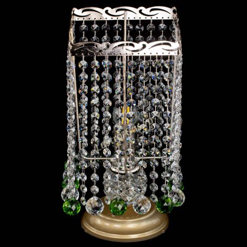 Настольная лампа Квадрат шар зеленая в Новокузнецке Гусь Хрустальный