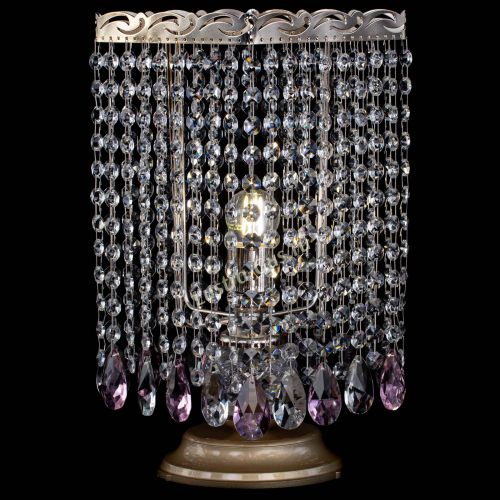 Настольная лампа Квадрат журавлик розовая в Новокузнецке Гусь Хрустальный