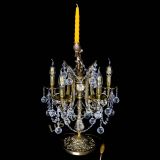 Бронзовая настольная лампа Луиза №5/2 шар в Новокузнецке