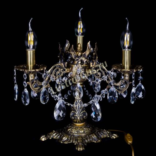 Бронзовая настольная лампа Муза №3 баден в Новокузнецке Гусь Хрустальный