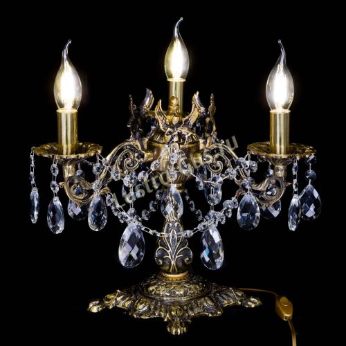 Бронзовая настольная лампа Муза №3 баден в Новокузнецке Гусь Хрустальный