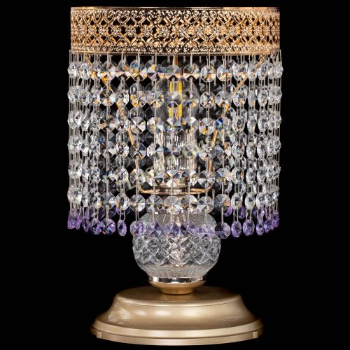 Настольная лампа Венеция №1 мини фиолетовая в Новокузнецке Гусь Хрустальный