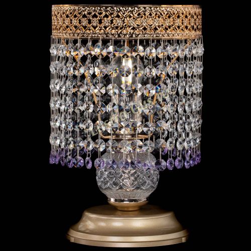 Настольная лампа Венеция №1 мини фиолетовая в Новокузнецке Гусь Хрустальный