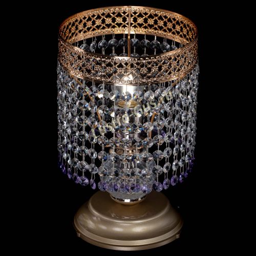 Настольная лампа Венеция №1 мини фиолетовая в Новокузнецке Гусь Хрустальный