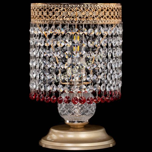 Настольная лампа Венеция №1 мини красная в Новокузнецке Гусь Хрустальный