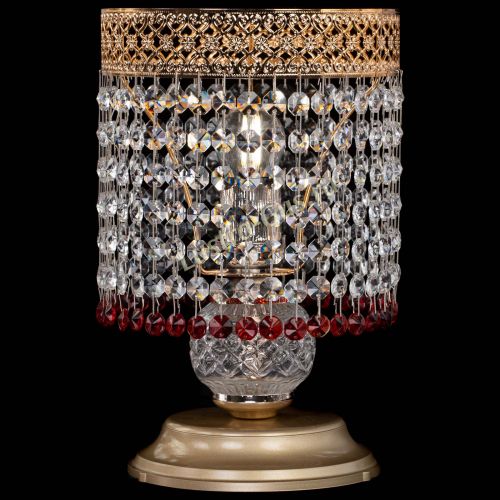 Настольная лампа Венеция №1 мини красная в Новокузнецке Гусь Хрустальный