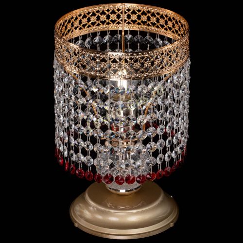 Настольная лампа Венеция №1 мини красная в Новокузнецке Гусь Хрустальный