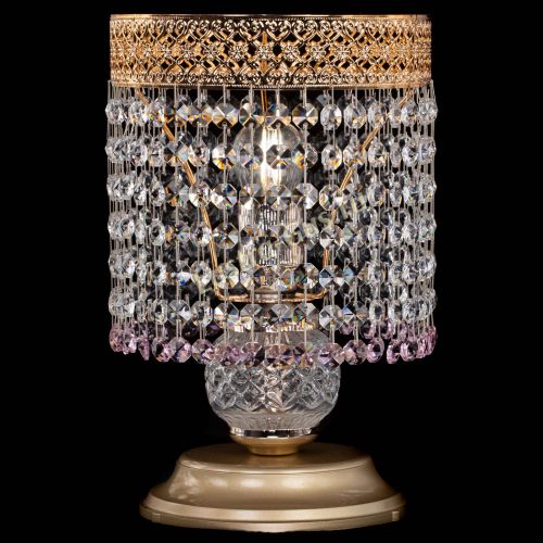 Настольная лампа Венеция №1 мини розовая в Новокузнецке Гусь Хрустальный
