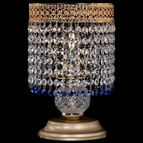 Настольная лампа Венеция №1 мини синяя в Новокузнецке Гусь Хрустальный