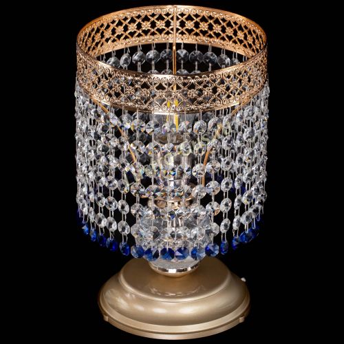 Настольная лампа Венеция №1 мини синяя в Новокузнецке Гусь Хрустальный