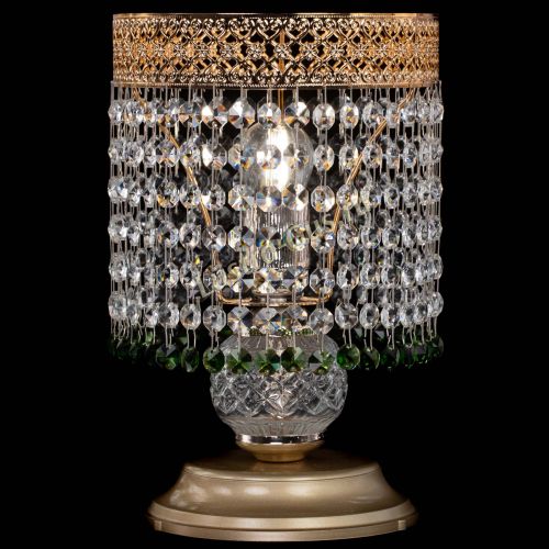 Настольная лампа Венеция №1 мини зеленая в Новокузнецке Гусь Хрустальный