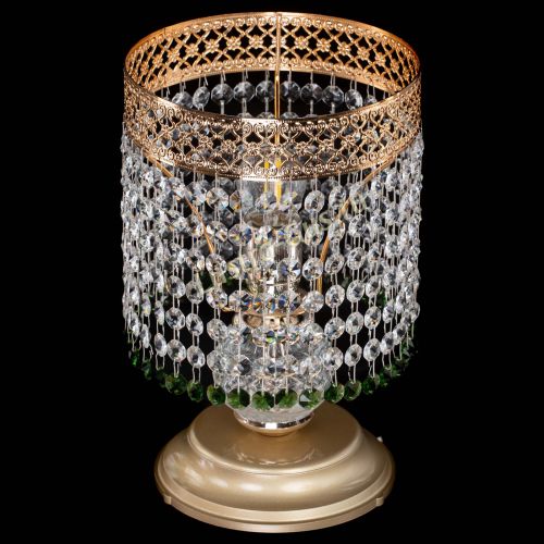 Настольная лампа Венеция №1 мини зеленая в Новокузнецке Гусь Хрустальный