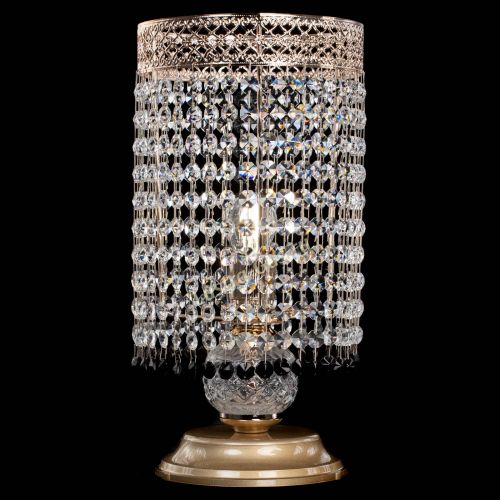 Настольная лампа Венеция оптикон №1 черная в Новокузнецке Гусь Хрустальный